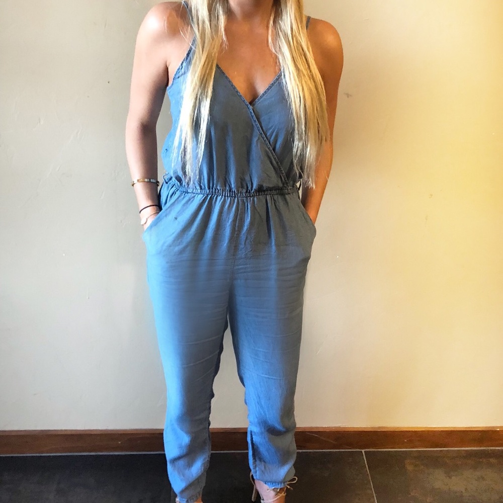 Chambray jumpsuit